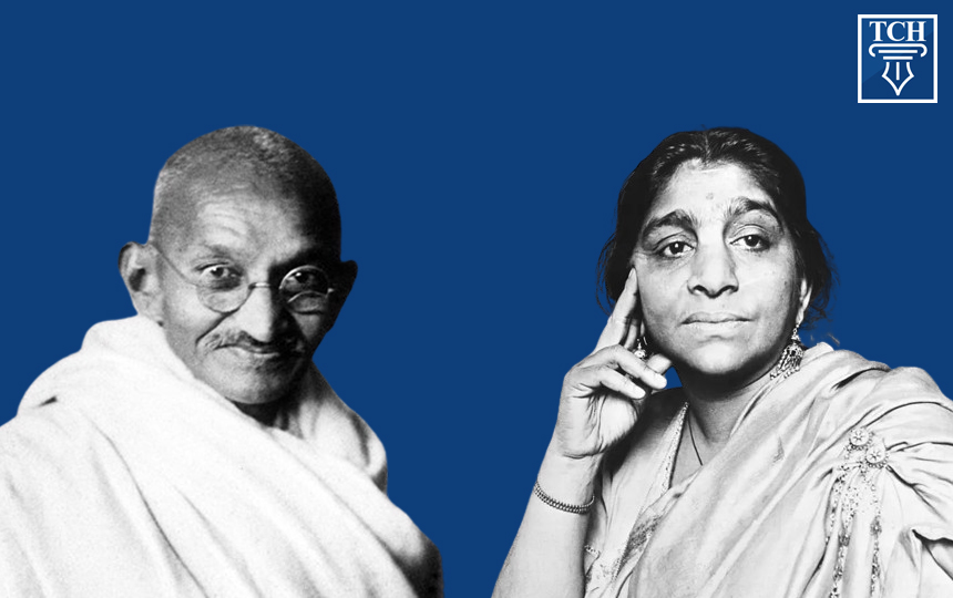 महात्मा गांधी और सरोजिनी नायडू