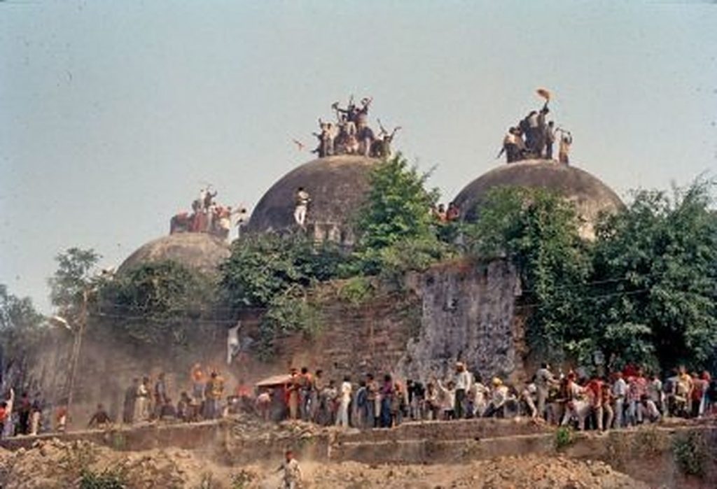 Babri Masjid, demolished in 1992